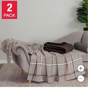 Berkshire prima lush throw 2 pack